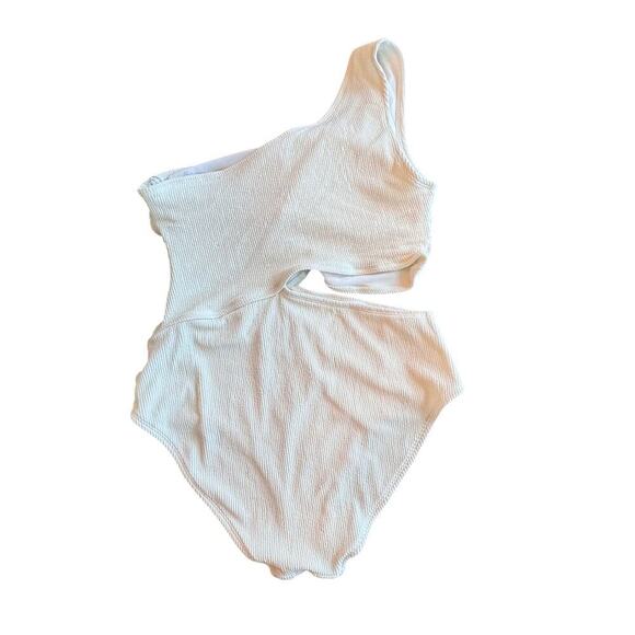 New MICHAEL KORS One Shoulder One-Piece Side Cutout Swimsuit Women's Sz 14 - Picture 8 of 10